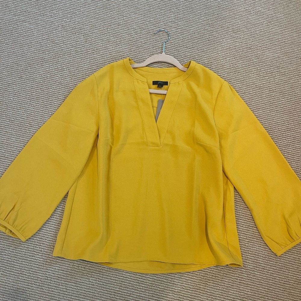 J. Crew Yellow Blouse